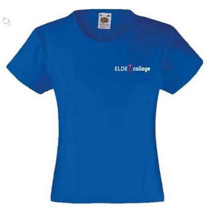 Gymkleding Blauw shirt Zelf bestellen via www.gymkleding.