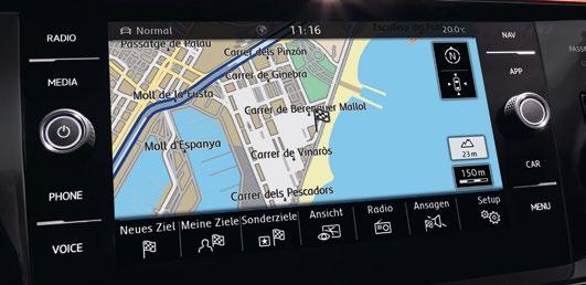 MU Het navigatiesysteem 'Discover Media' helpt je bij het vinden van de optimale route naar jouw bestemming, óók als er onderweg files zijn.