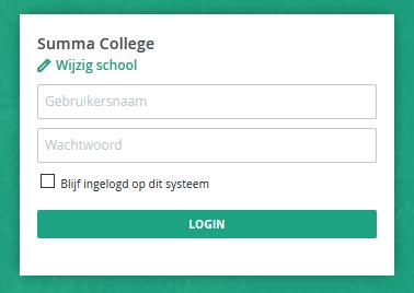Wat moet je regelen? h) Mijn Summa 1. Ga op internet naar http://mijn.summacollege.nl 2.