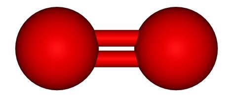 Een alcoholmolecuul bestaat uit drie verschillende atoomsoorten: koolstof (zwart), waterstof (wit) en zuurstof (rood).