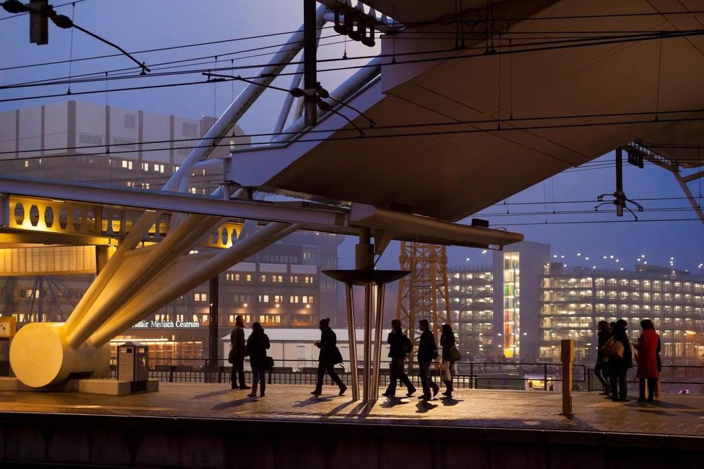 Tot het station behoren de plekken voor