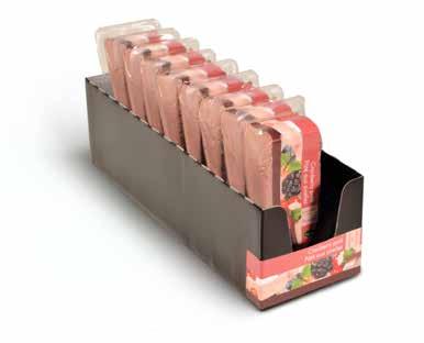 (12 stuks van 100 g) DISPLAY Kartonnen displaydoos met 8 puntjes paté