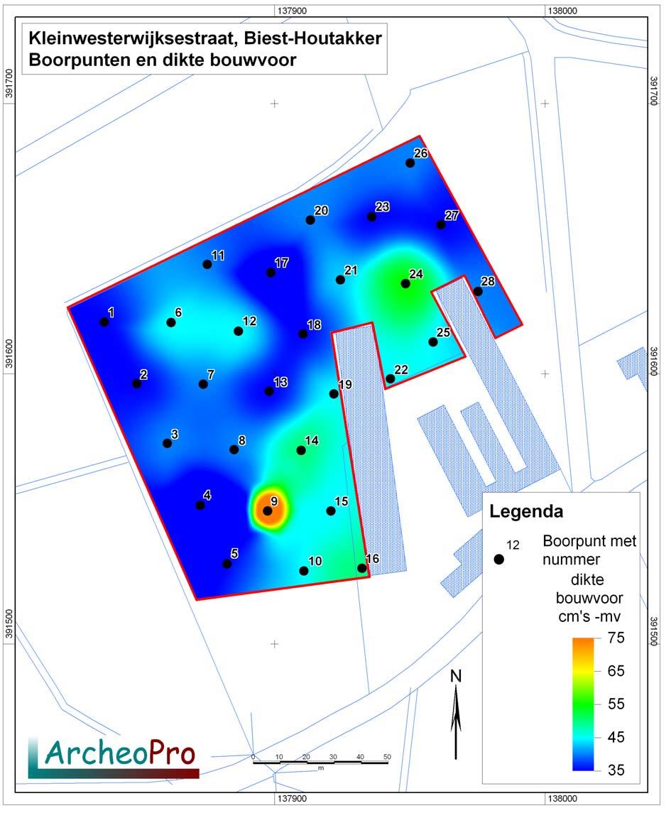 Archeologische onderzoek Kleinwesterwijksestraat, Biest-Houtakker,, Gemeente Hilvarenbeek.