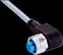 YG2A4020VB3XLEAX 2095895 Kop A: Contactdoos, M2, 4-pins, haaks, Met A-codering Kabel: Sensor-actuatorkabel, PVC, Niet geïsoleerd, 5 m YG2A4050VB3XLEAX