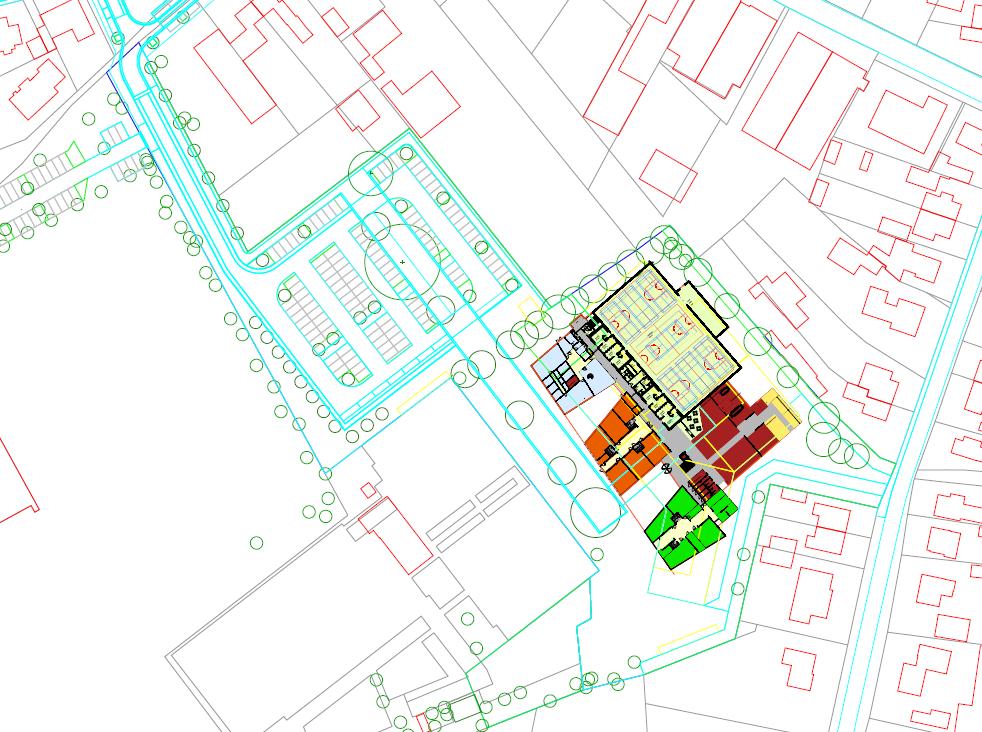 3 Uitgangspunten akoestisch onderzoek 3.1 Situering inrichting De geplande nieuwbouw is gelegen in het gebied tussen het Sportlaantje, de tennisvelden en het Gildepad.