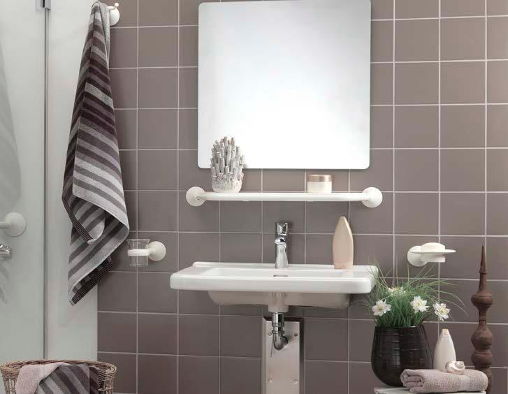 Badkamer accessoires Toegankelijke, veilige en moderne badkamers Badkamer aanpassingen zijn altijd gepland en uitgevoerd met de nadruk op de specifieke behoeften en de algemene comfort en de