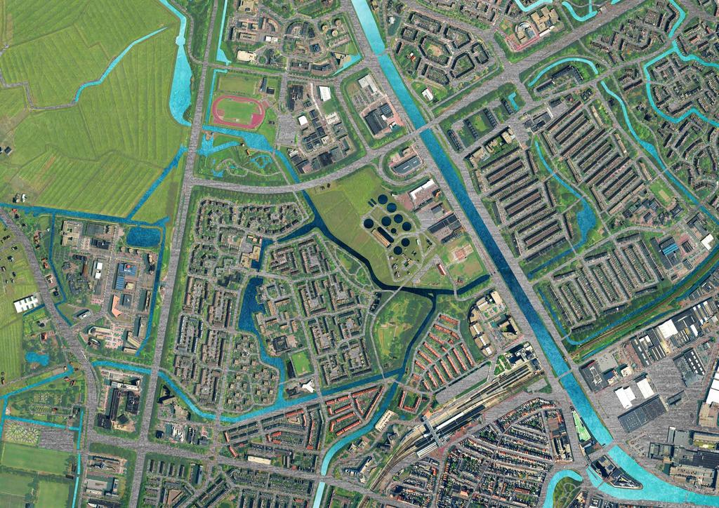 2. RWZI aan het kanaal in 2019 RWZI is een locatie langs het kanaal van 20 hectare met een nog werkende rioolwaterzuiveringsinstallatie en