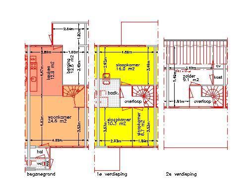 Deze plattegrond wijkt op de begane grond af van de