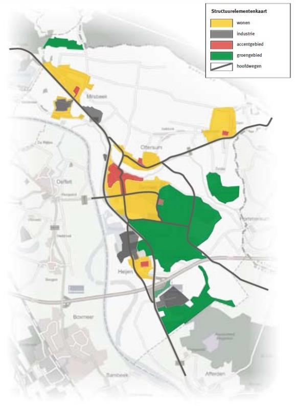 Afbeelding 3.6 Areaaloverzicht 2007 Arealenoverzicht 2006/2007 Beheergroep Centra Woongebied Hoofdwegen Industrie Groengebied Totaal bosplantsoen m2 15.329 134.166 17.975 59.655 27.960 255.