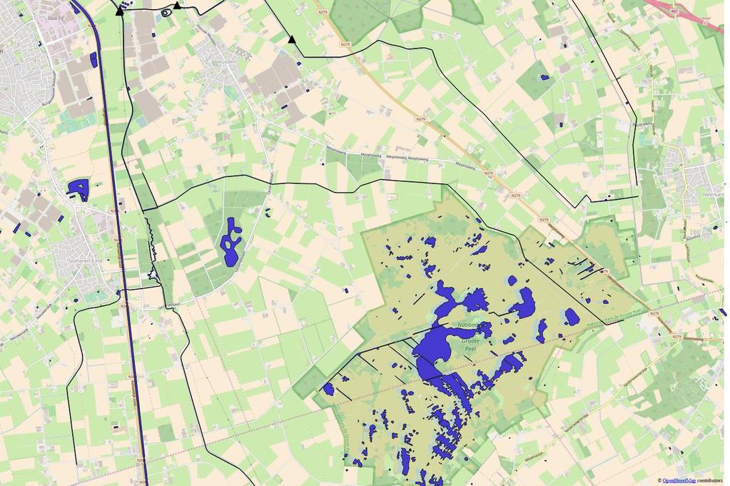 3.2 Eeuwselse Loop Figuur 2 ligging van de Eeuwselse Loop en verstuwd deel-traject dat binnen deze studie onderzocht is (rode arcering).