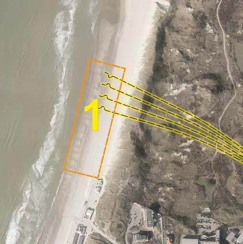Locatie 1: Strand Aanlanding van het kabeltracé op het strand (ten noorden van Wijk aan Zee, Heemskerk) Hier komt per windparkaansluiting