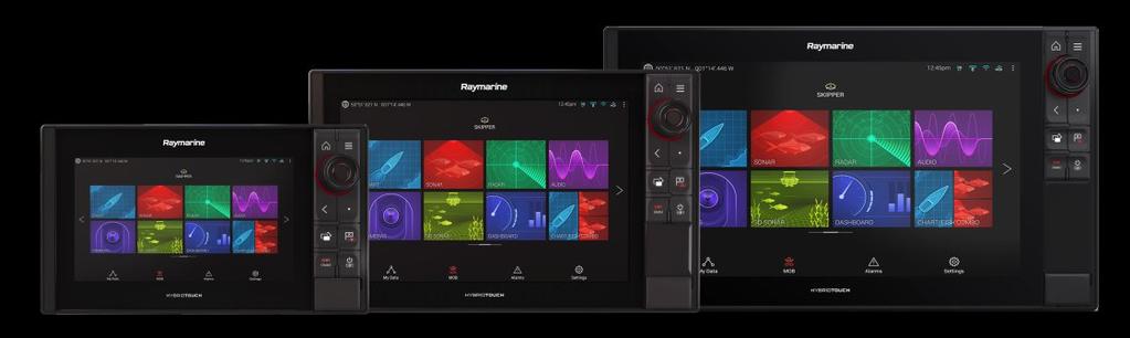 Radar, sonar, autopilot bediening, camera- en audiointegratie mogelijk. Met WIFI, Bluetooth en NMEA2000 connectiviteit. Lighthouse 3 OS.