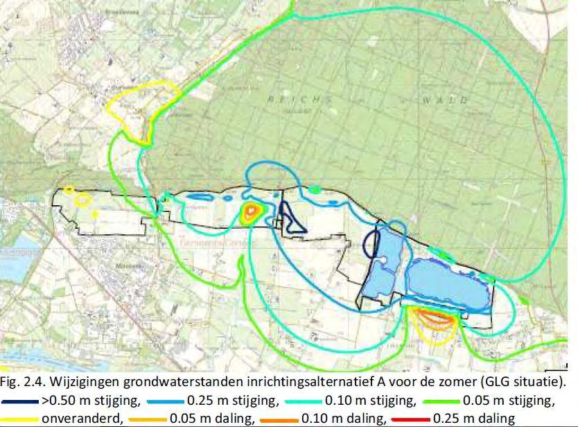 Concept Kenmerk R002-4750989WCH-V04 In de zomerperiode zal de grondwaterstand in het oostelijke deel van het Natura 2000-gebied Sint Jansberg stijgen met circa 0,05 m.