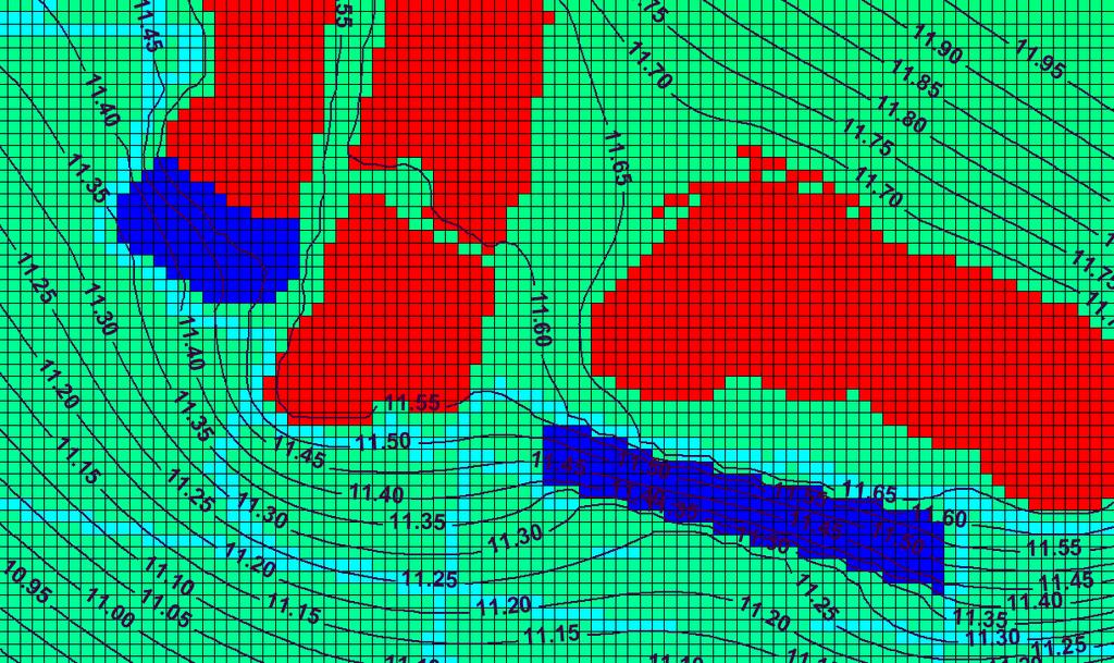 memonummer: 130917 233524JvRmemodepotsKoningsven betreft: Verspreiding nutriënten naar het grondwater omputlocaties Koningsven Plas deelgebied 4: zomerpeil NAP +11.53 m, winterpeil NAP +11.