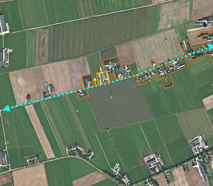 3D-BELEVING Het plangebied kan worden waargenomen vanaf de Brandstraat zelf (nabij het plangebied), vanaf de ten