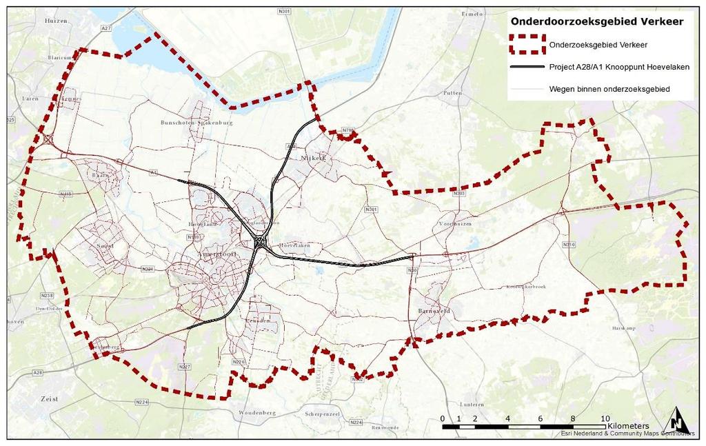 Figuur 2 Onderzoeksgebied Verkeer 1.