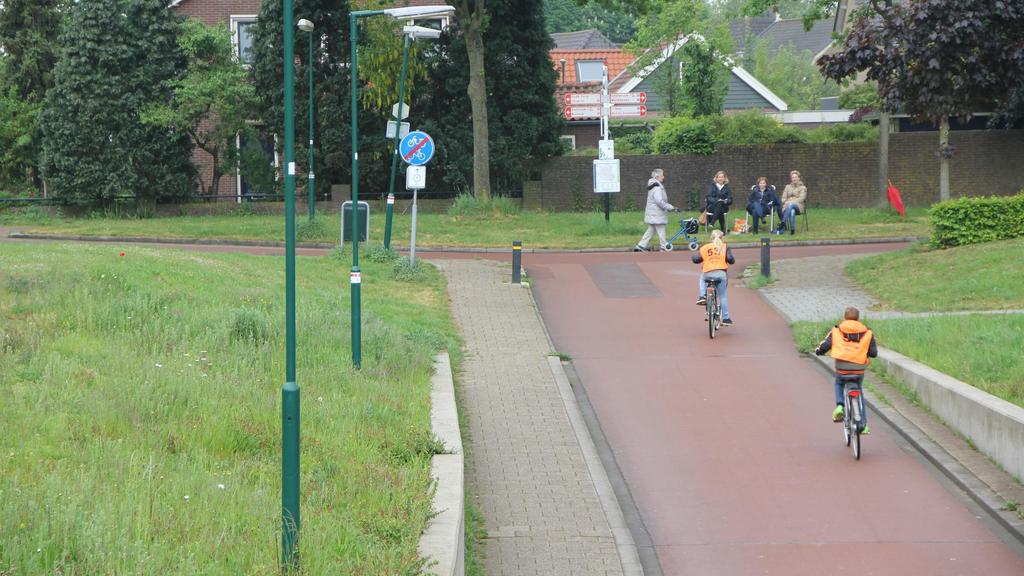 Route verkeersexamen - Fietstunnel Weteringhoek Je fietst op het fietspad