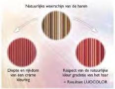 LUO COLOR Frisse, lumineuze kleuren in reliëf Innovatie MATERIE Innovatie GELEIDER Innovatie KLEUR NUTRISHINE TECHNOLOGIE Protect Shine Deze werkstof heeft een diepgaande werking om de vezel te