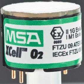 Elke XCell sensor wordt door MSA gebouwd met een gepatenteerde, ingebedde ASIC microchip, die de sensor stuurt en de uitgang ervan omzet in een digitaal signaal.