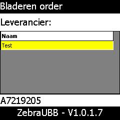 4.7 Bladeren orders 4.7.1 Leverancier Scherm 39 Invoer Actie
