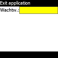 7.6 Exit Via deze optie kan de gebruiker de applicatie afsluiten.