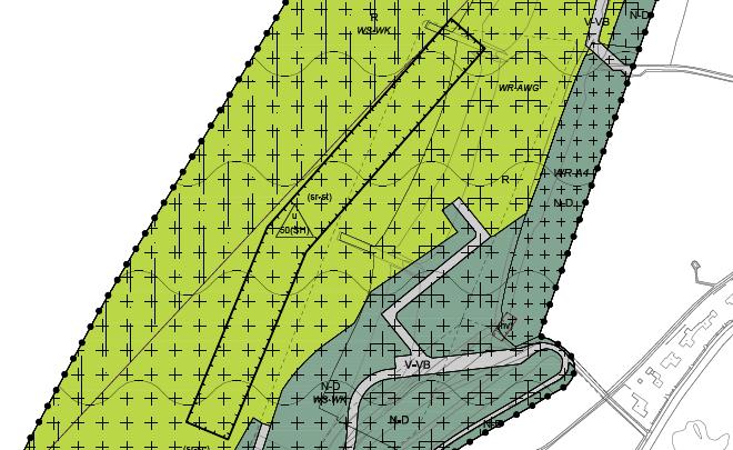 De zone waarbinnen strandhuisjes kunnen worden geplaatst ligt op ruime afstand (minimaal 160 meter) van de (volgens de bestaande habitattypenkaart) voorkomende arealen van habitattypen H2110, H2120
