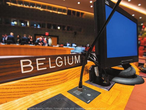 BELGIË ALS VREDESBOUWER IN DE VN-VEILIGHEIDSRAAD: VAN WOORDEN NAAR DADEN België zetelt in 2019 en 2020 in de VN-Veiligheidsraad.
