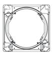 ClearLock 656 ClearLock 64x vierkante sas Veiligheidssas met één deur 600 / 700 mm 1050 x 1050 / 1150 x 1150 mm