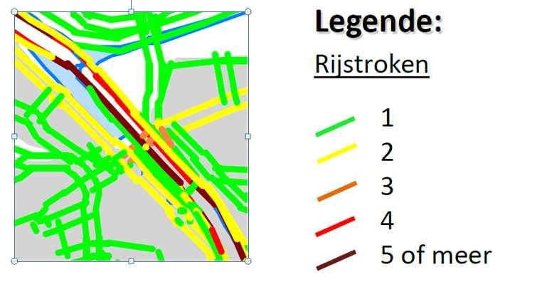 Bij het doorrekenen van Oosterweel op mobiliteitseffecten werden navenant meer rijstroken gehanteerd dan bij Meccano. Bijlage 4, figuur B4.