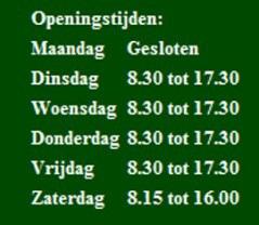 30-22:30 Ambachtelijke slagerij Nieuwe Haagdijk 12 4811 TD Breda Op