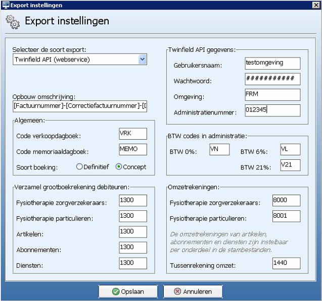 Inleiding Deze handleiding gaat over de API koppeling met Twinfield. Met deze koppeling worden alle facturen die in FysioRoadmap gemaakt worden automatisch naar Twinfield geëxporteerd.