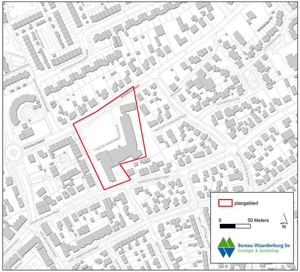 2 Plangebied en ingreep 2.1 Het plangebied Het plangebied betreft het woonzorgcentrum De Annenborch, te Rosmalen met omliggend groen.