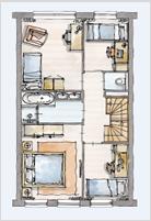 keuken (tekening V-441d) - uitbouw van 1,20 m - extra verlichting over de breedte van de uitbouw door 5 dimbare inbouwspots (RVS) - luxe en extra grote eilandkeuken in gewenste Woonsfeer - luxe