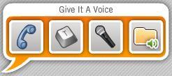 Onder Give it a voice kun je de stem toevoegen. 9.