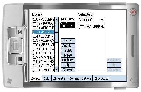 2.2 Opstarten Na het aanschakelen van de PDA zal het programma Codit Mobile onmiddellijk geladen worden en komt u in het hoofdscherm van Codit Mobile