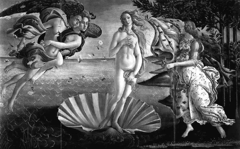 22 Sandro Botticelli, De geboorte van Venus,