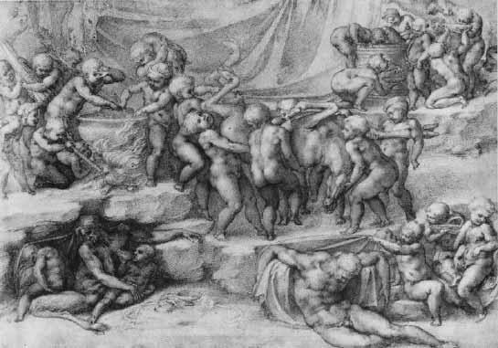 367 Afb. 68 Michelangelo Buonarroti, Het kinderbacchanaal, ca.