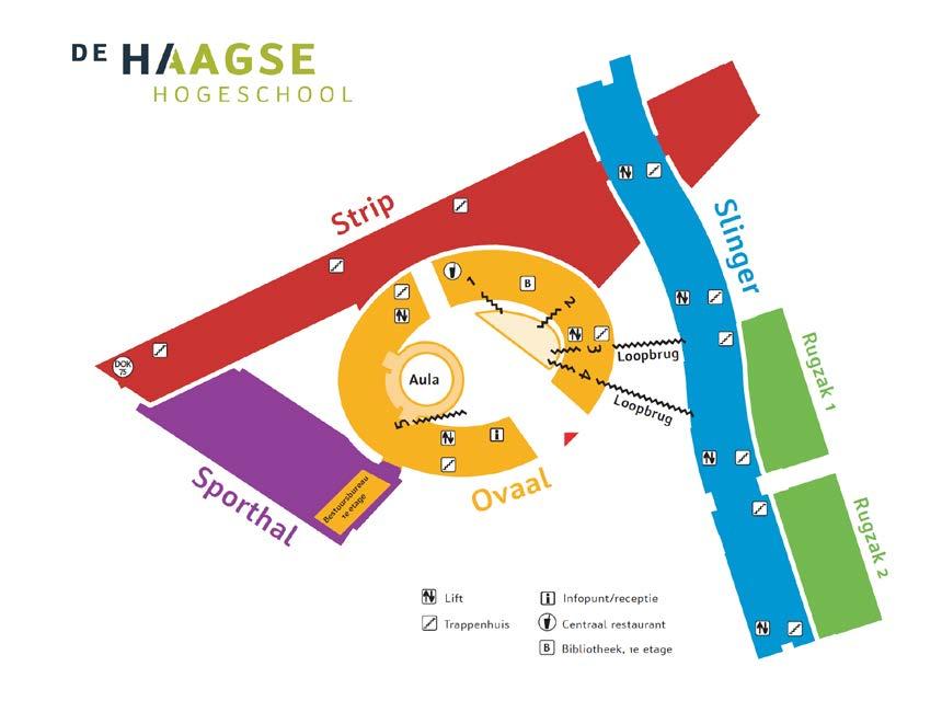 De Haagse Hogeschool Locatie De opleiding hbo-verpleegkunde bevindt zich in het hoofdgebouw van De Haagse Hogeschool in het gebouwdeel Slinger op de 4 e en de 5 e verdieping.