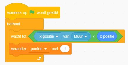 Dan denk jij natuurlijk: 'ja als ik iets meerdere keren wil doen, en niet maar één keer', dan pak ik een herhaal blok!' Probeer het uit maar je zal zien dat het niet de goede oplossing is.