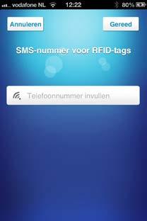SMS weer versturen naar het GSM nummer van het alarmsysteem : SMS nr.