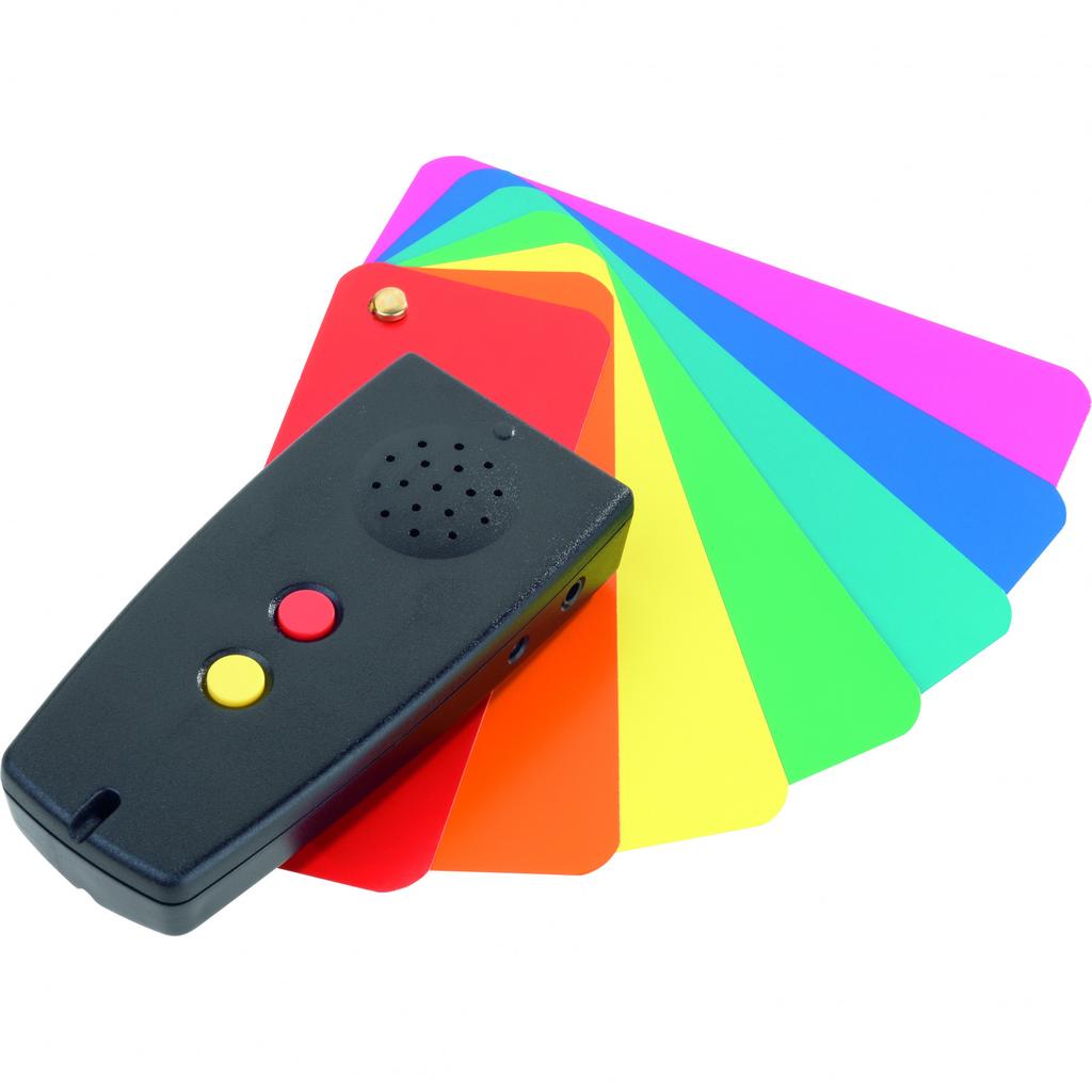 Nederlands sprekende kleurendetector Colorino De Colorino kleurendetector is een ideaal hulpmiddel voor mensen met een visuele beperking.