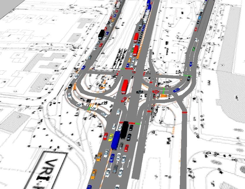 Knelpunt Uit de simulaties blijkt dat de regeling goed functioneert. Wel is er sprake van filevorming in de avondspits op de oprit richting de Rijnbrug in zuidelijke richting.