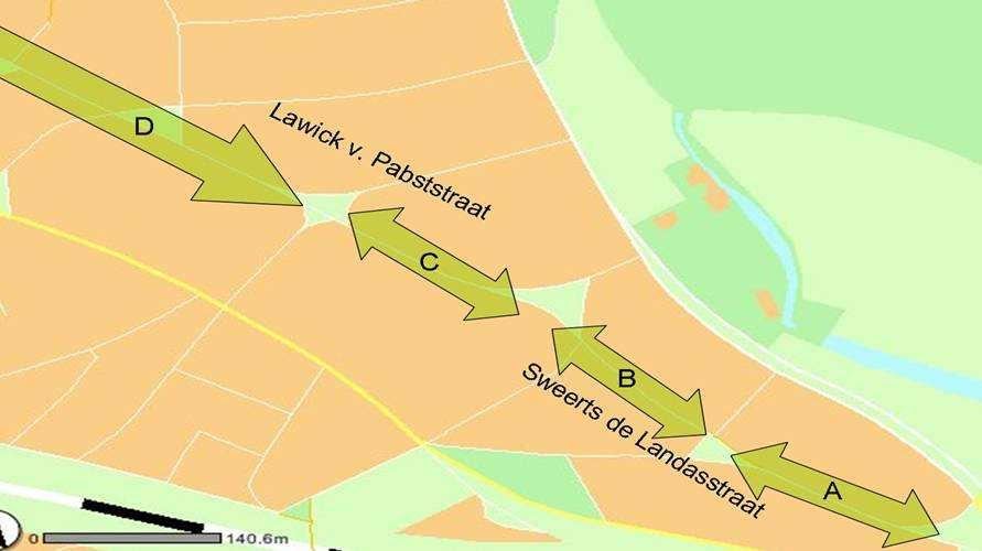 Voor de hoofdas (Sweerts de Landasstraat en Van Lawick van Pabststraat) is het streefbeeld een statige bomenlaan.