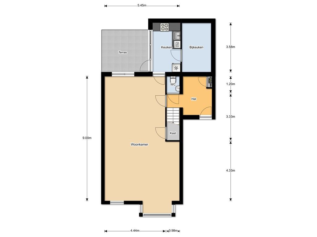 Plattegrond Begane grond