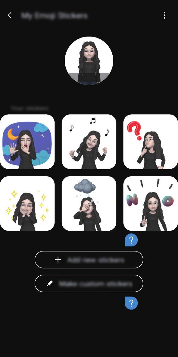 Apps en functies Mijn Emoji bewerken Een Mijn Emoji bewerken of de achtergrond van het beginscherm van Mijn Emoji wijzigen. Tik op het beginscherm van Mijn Emoji op Bewerken of Achtergrond.
