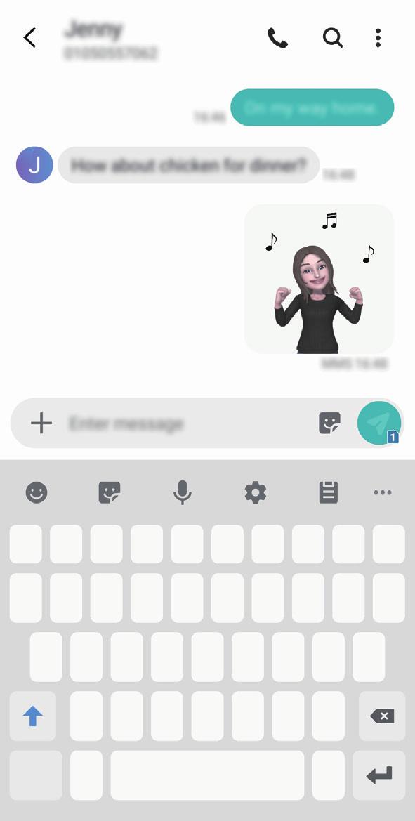 Apps en functies Mijn Emoji-stickers gebruiken in chatgesprekken U kunt Mijn Emoji-stickers gebruiken tijdens