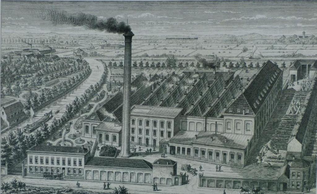 In 1874 werd er een bouwaanvraag ingediend om een stekjesfabriek te mogen bouwen tussen