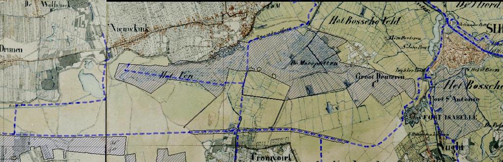 N2000 gebied en KRW op militaire kaart