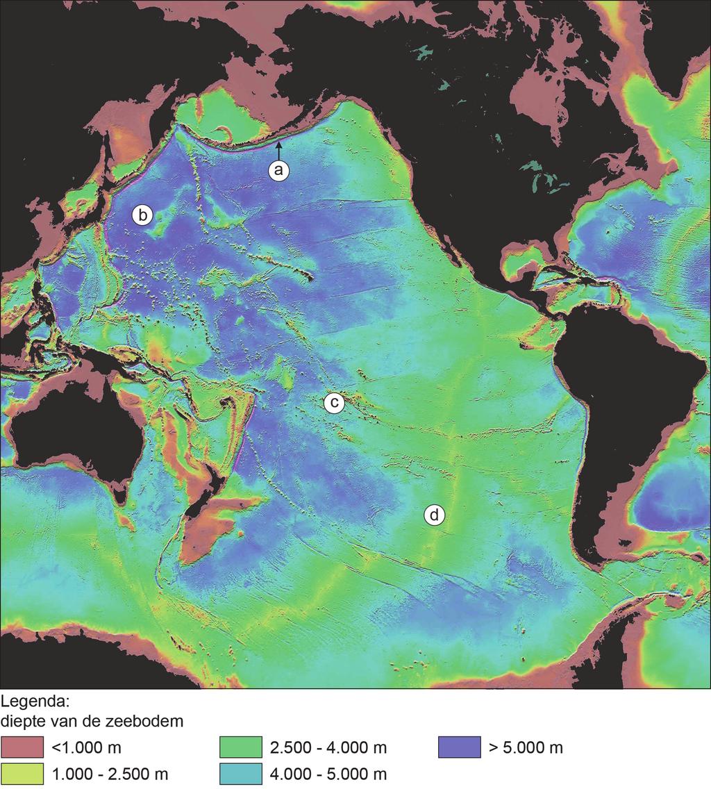 Aarde Opgave 3 De geologie van de Grote Oceaan bron 1
