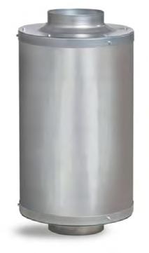 IN-LINE KOOLSTOFFILTERS Cilinders gevuld met actief koolstof voor montage in een rond kanaal 85 In-line geur en/of gasfilter voor plaatsing in rond luchtkanaal Backup filter in rond luchtkanaal na